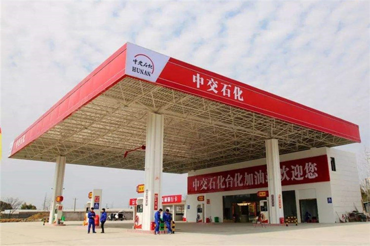 拉萨加油站钢结构网架案例6